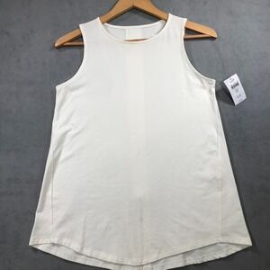 J Jill Luxe Supima Sleeveless Top Womens XS Minimalist Quiet Luxury Coastal NEW